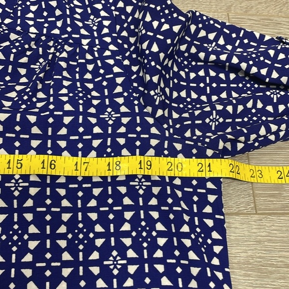 41 Hawthorn Shirt Dress 3/4 Sleeve Roll Tab Button Front M - Picture 9 of 16